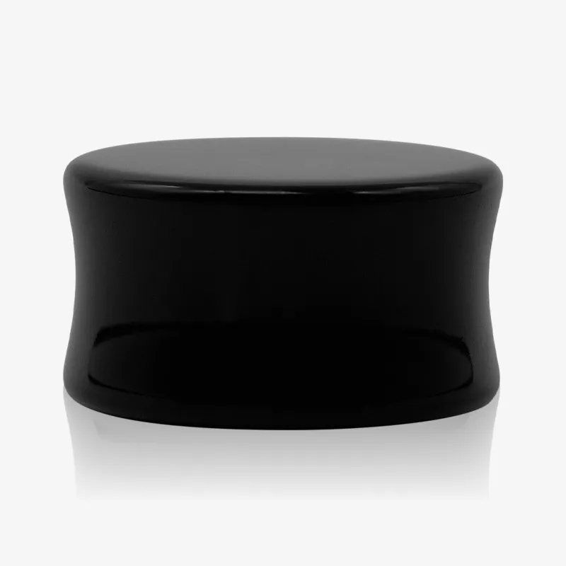 Plug Acrílico Preto Fechado Reto - Acrílico