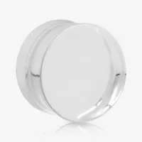 Plug Acrílico Transparente Fechado Reto e Confortável