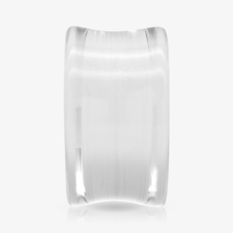 Plug Acrílico Transparente Fechado Reto - Acrílico