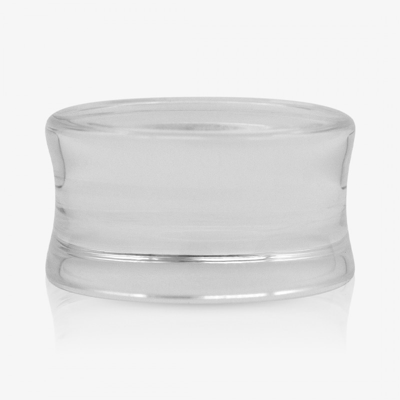 Plug Acrílico Transparente Fechado Reto - Acrílico