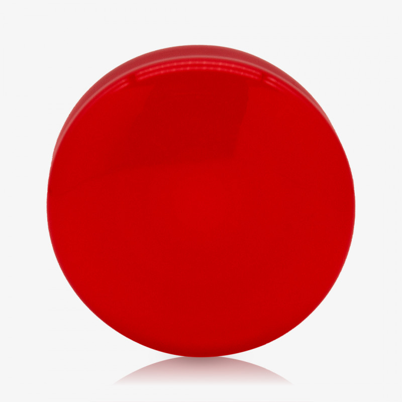 Plug de Acrílico Vermelho Translúcido - Convexo - Acrílico