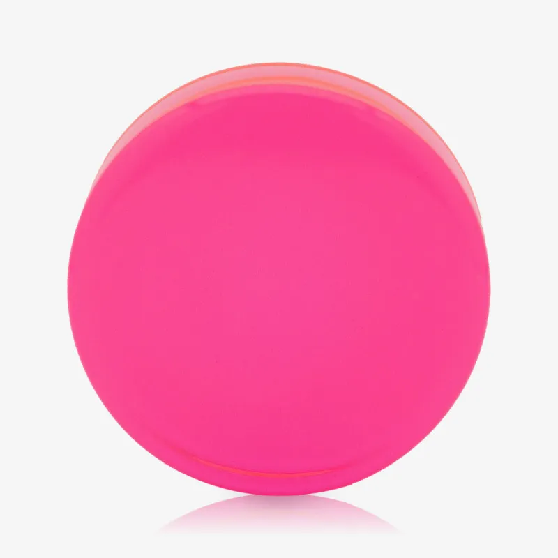 Plug Acrílico Rosa Translúcido Fechado Reto - Acrílico