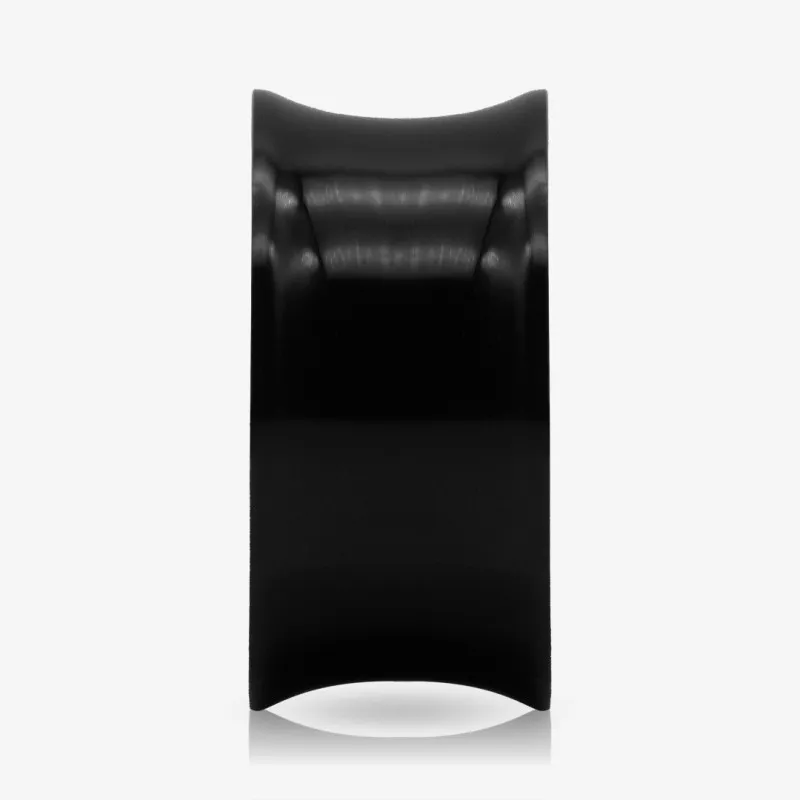 Alargador de Acrílico Preto - Flangeado - Acrílico