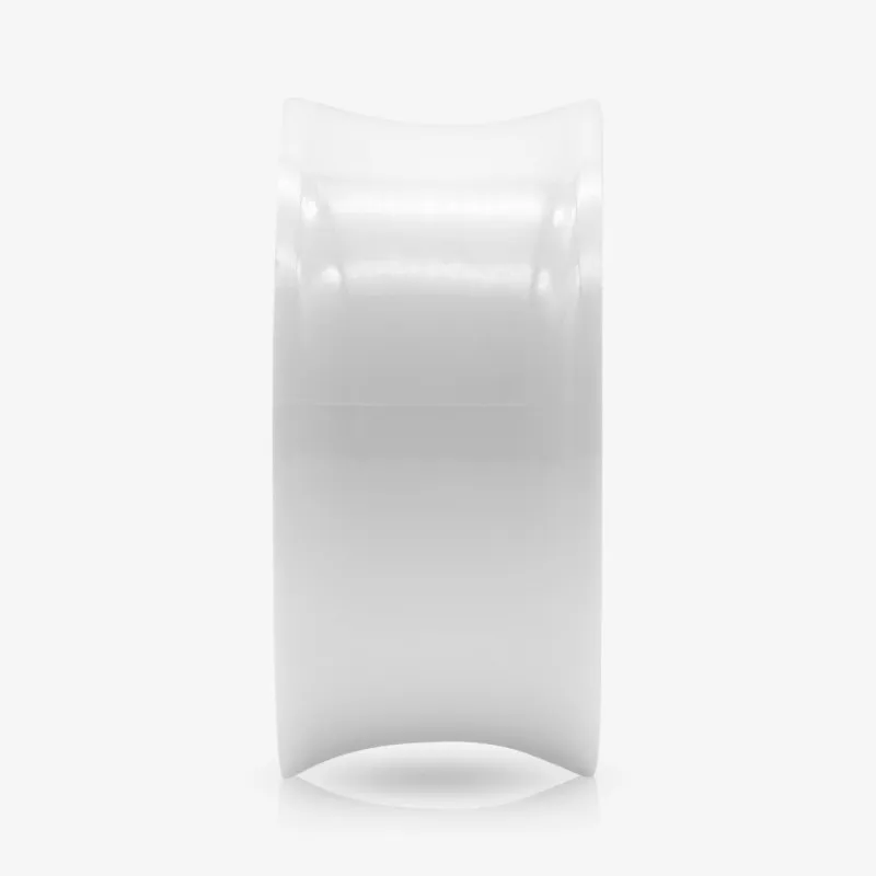 Alargador de Acrílico Branco - Flangeado - Acrílico