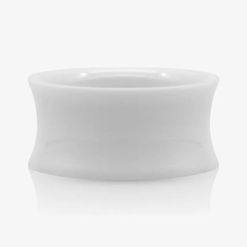 Alargador de Acrílico Branco - Flangeado - Acrílico