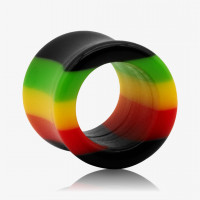 Plug de Acrílico Colorido estilo Reggae Vibrante