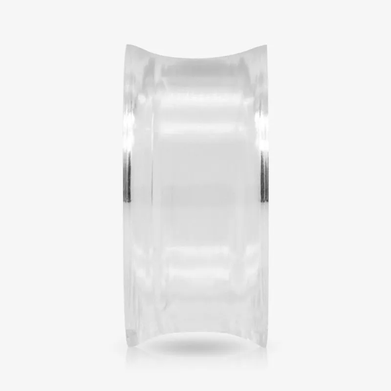 Alargador de Acrílico Transparente - Flangeado - Acrílico