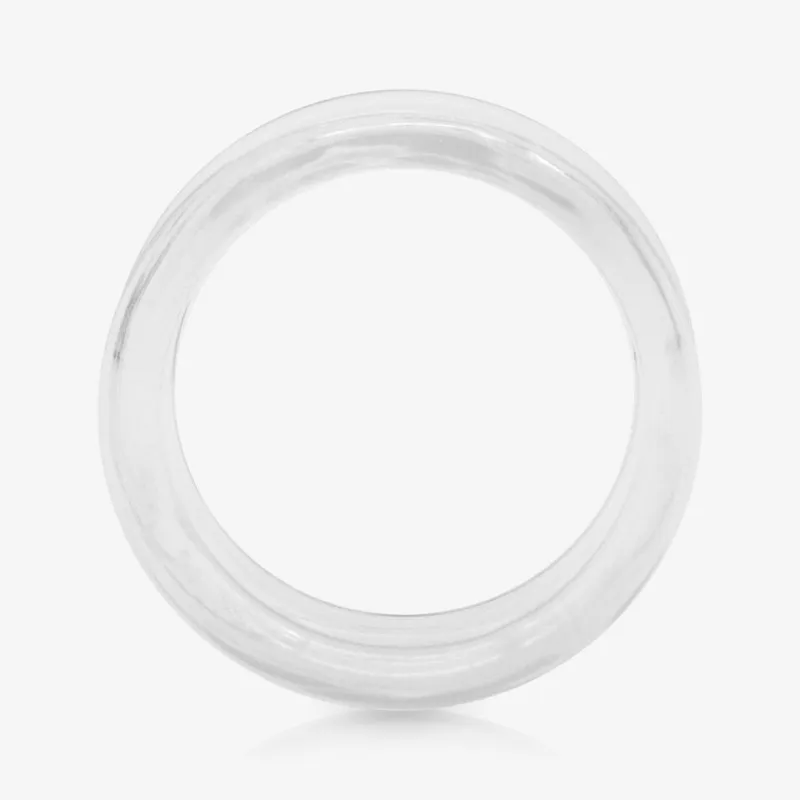 Alargador de Acrílico Transparente - Flangeado - Acrílico