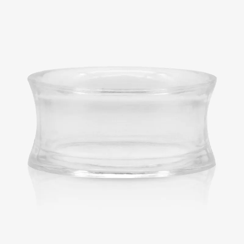 Alargador de Acrílico Transparente - Flangeado - Acrílico