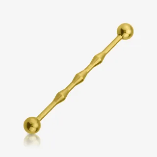 Piercing Transversal Dourado - Losangos - Piercings Transversal