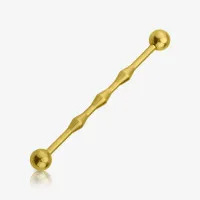Piercing Transversal Dourado Losangos moderno e detalhado
