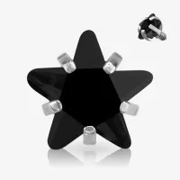 Estrela de Zircônia Preta para Base Microdermal 1.6mm