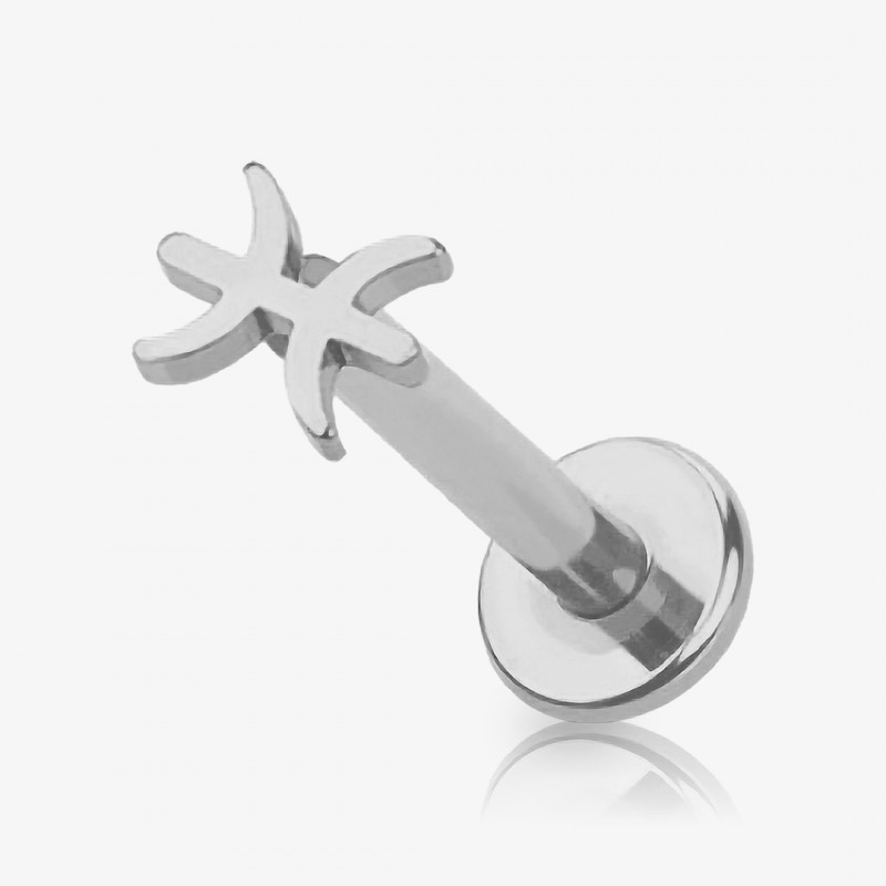 Piercing Labret Símbolos do Zodíaco - Piercings