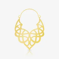 Brinco Arabescos Dourado Unidade com Estilo Único