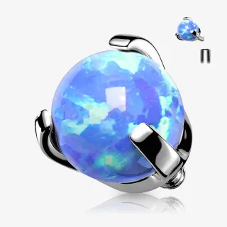 Opala Cravada Base Microdermal em Aço Cirúrgico