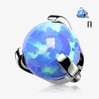 Opala Cravada Base Microdermal em Aço Cirúrgico