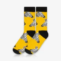 Meia Cano Alto Zebras é na ALARGS