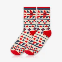 Meia Cano Alto Padrões Geométricos é na ALARGS