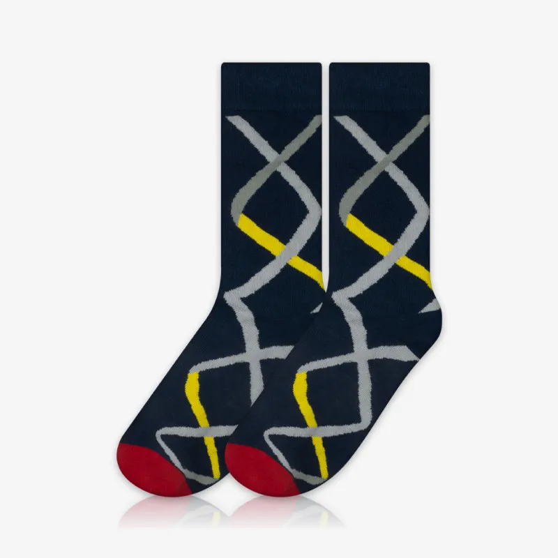 Meia Cano Alto Padrões Geométricos 3 - Meias Divertidas