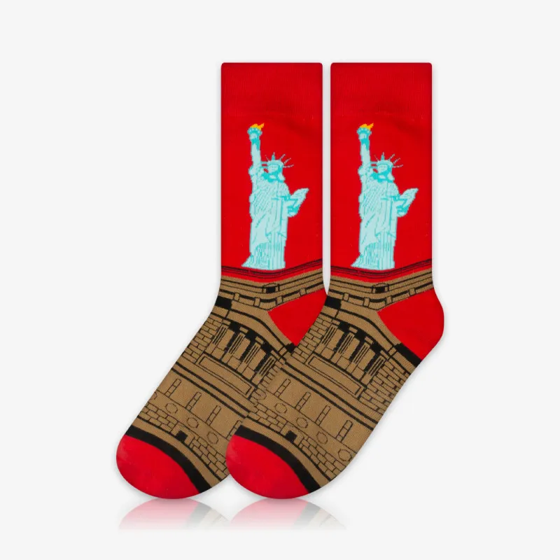 Meia Cano Alto Lady Liberty - Meias Divertidas