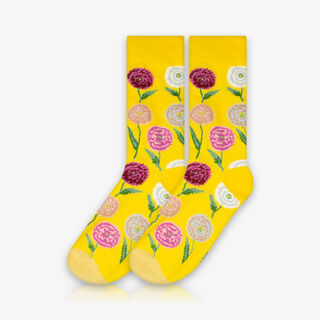 Meia Cano Alto Cravos Coloridos - Meias Divertidas