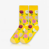 Meia Cano Alto Cravos Coloridos é na ALARGS