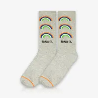 Meia Cano Alto Arco-Íris New Colors é na ALARGS