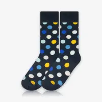 Meia Cano Alto Bolinhas é na ALARGS