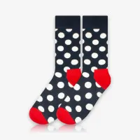 Meia Cano Alto Poá Navy é na ALARGS