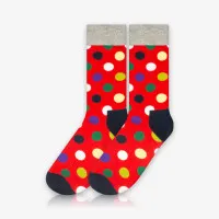 Meia Cano Alto Bolinhas 5 é na ALARGS