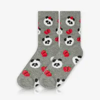 Meia Cano Alto Miss Panda é na ALARGS