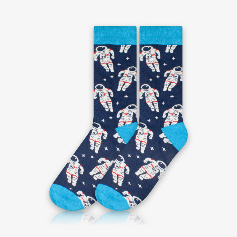 Meia Cano Alto Astronautas - Meias Divertidas