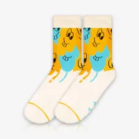 Meia Cano Alto Smiling Face é na ALARGS