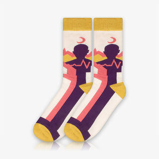 Meia Cano Alto Meditação - Meias Divertidas