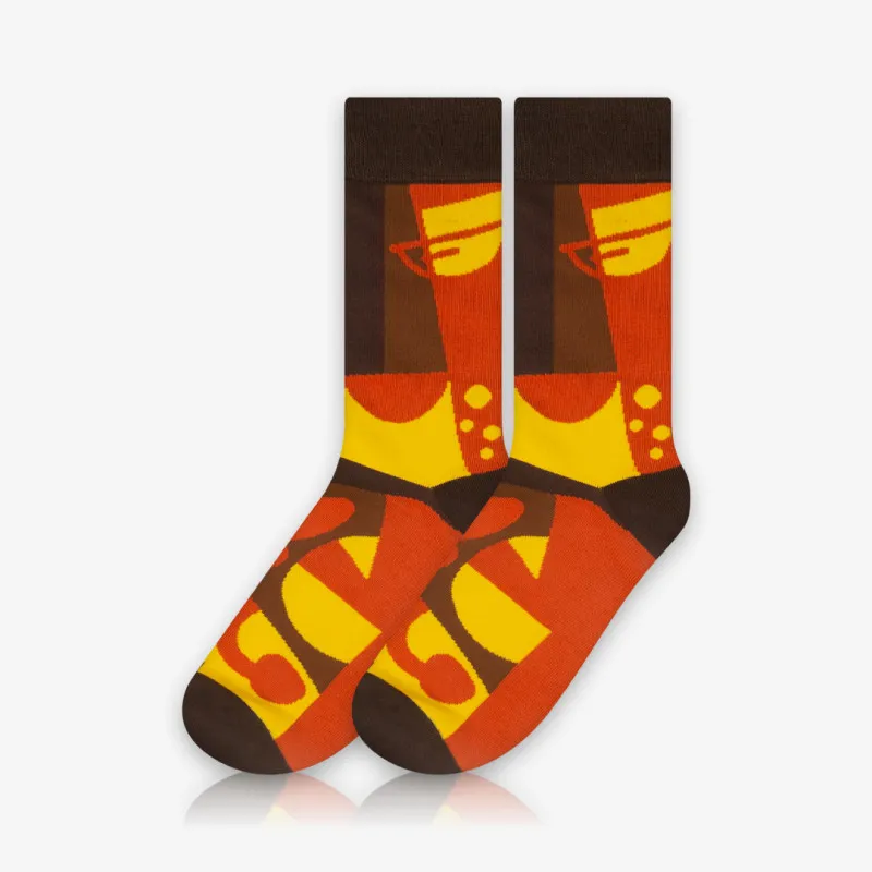 Meia Cano Alto Nascer do sol - Meias Divertidas