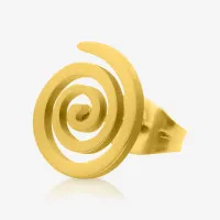 Brinco Dourado Looping com Design Moderno e Elegante