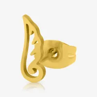 Brinco Dourado Asa com Design Delicado e Feminino – ALARGS