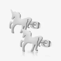 Brinco Unicórnio Par com Design Fantasia Delicado