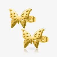 Brinco Dourado Borboleta Par delicado e feminino – ALARGS
