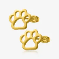 Brinco Dourado Patinha com Design Love – ALARGS