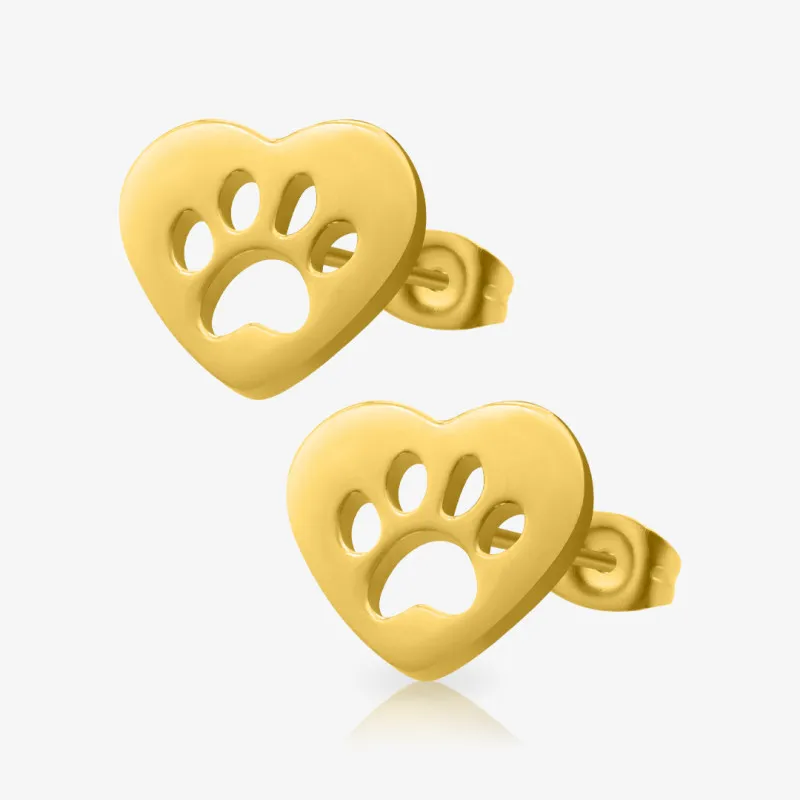 Brinco Dourado Patinha com detalhe LOVE