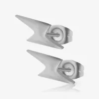 Brinco Raio Horizontal Par com Design Minimalista e Estiloso