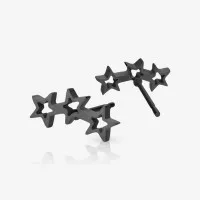 Brinco Preto Três Marias com Estilo e Elegância – ALARGS