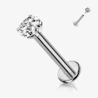 Piercing Cartilagem Labret Zircônia delicado e versátil