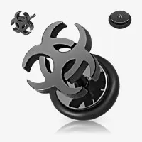 Plug Falso Sinal de Risco Biológico em Aço Cirúrgico