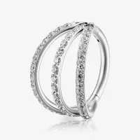 Argola Clicker Titânio com brilho e elegância incomparáveis