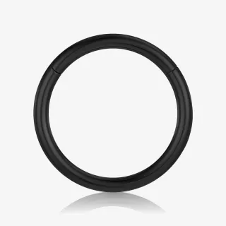 Argola Clicker Titânio Preto - Piercings