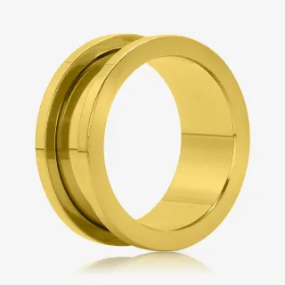 Alargador de Aço Cirúrgico Dourado - Rosca - Aço Cirúrgico