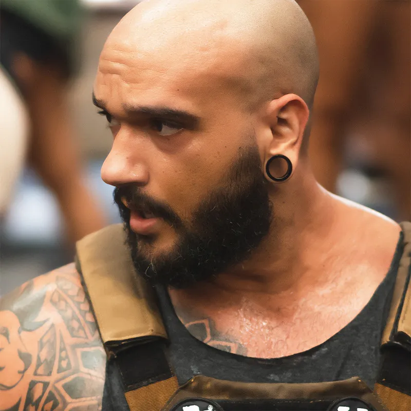 Alargador de Aço Cirúrgico Preto - Flangeado sem Rosca - Aço Cirúrgico