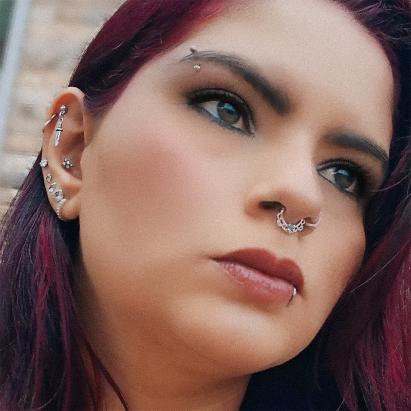 Piercing Argola Dobrável de Titânio - Piercings